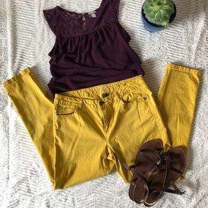 Apt. 9 Mustard Skinny Pant